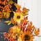Glitzhome® 48" Fall Lighted Maple Leaf & Sunflower Urn Porch Tree with Timer